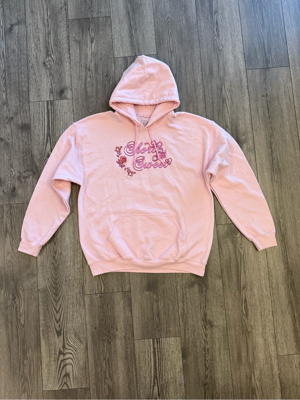 Sabrina Carpenter Pink Short & Sweet 2024 Concert Tour Size Large Hoodie Jacke